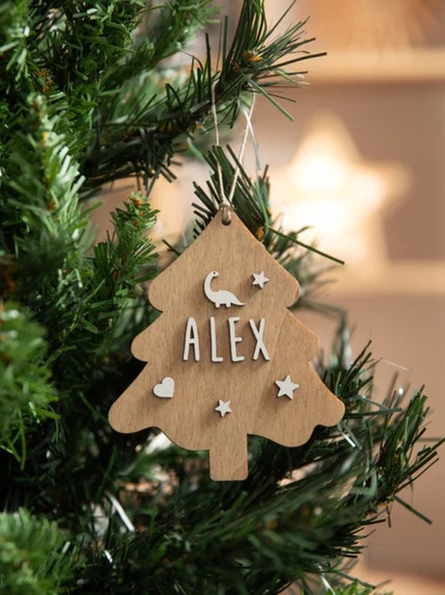 Arbre de Noël personnalisable en bois - Kiabi
