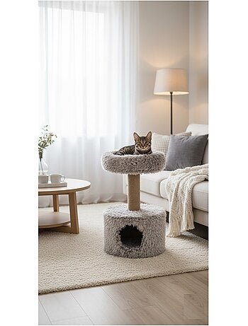 Arbre griffoir chat avec cachette cosy