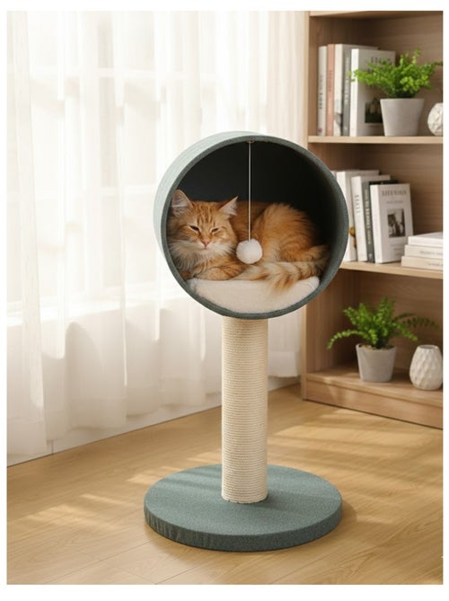 Arbre Griffoir pour chat avec cachette et jeu Scandi - Kiabi