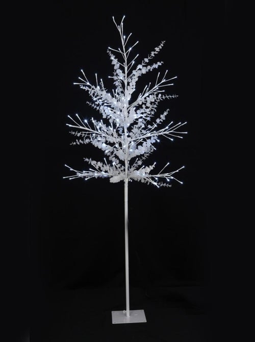 Arbre lumineux scintillant avec feuilles 180 cm - Kiabi