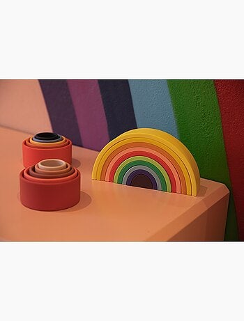 Arc-en-ciel en silicone multicolore