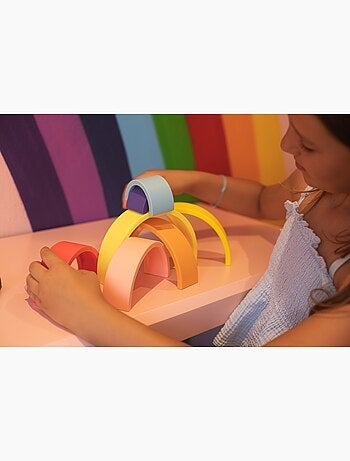 Arc-en-ciel en silicone multicolore