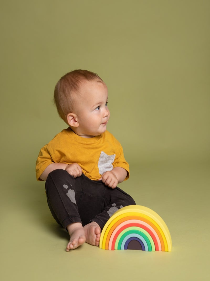 Arc-en-ciel en silicone multicolore Jaune - Kiabi