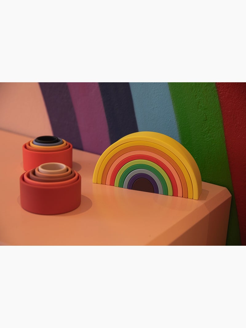 Arc-en-ciel en silicone multicolore Jaune - Kiabi