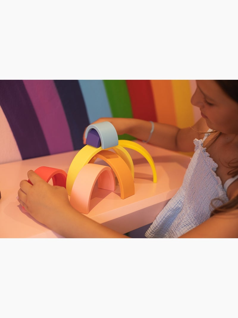 Arc-en-ciel en silicone multicolore Jaune - Kiabi