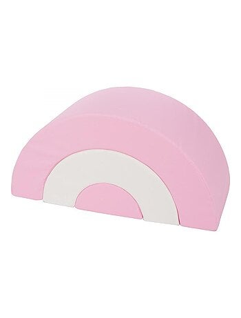 Arc-en-ciel mini - lot de 3 gros blocs blanc, rose (pastel)