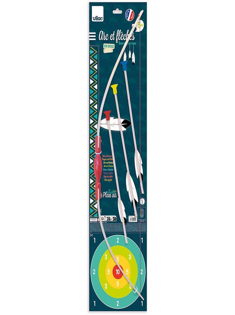 Arc et flèches en bois Multicolore - Kiabi