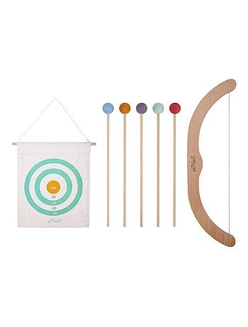 Arc flèches et cible - jouet en bois