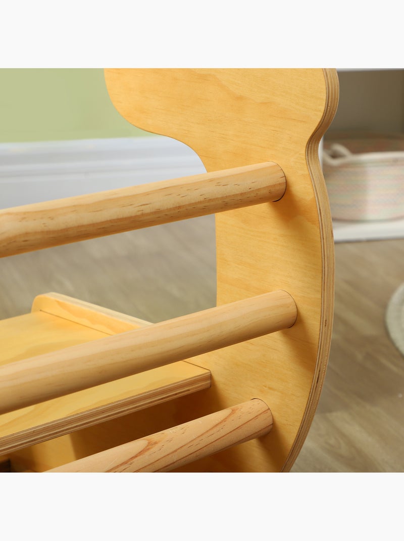Arche d'escalade enfant jouet à bascule 2 en 1 bois pin naturel multicolore Beige - Kiabi