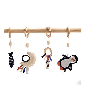 Arche d'éveil bois avec 4 jouets - SAUTHON