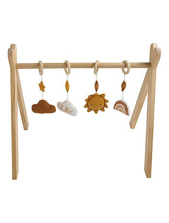 Arche d'éveil bois avec 4 jouets - SAUTHON