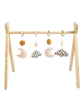 Arche d'éveil bois avec 4 jouets - SAUTHON