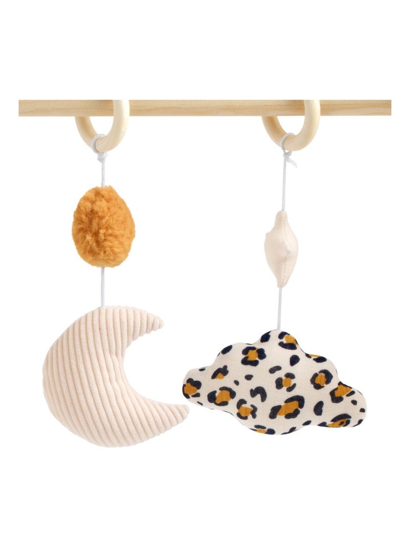 Arche d'éveil bois avec 4 jouets - SAUTHON Marron caramel - Kiabi