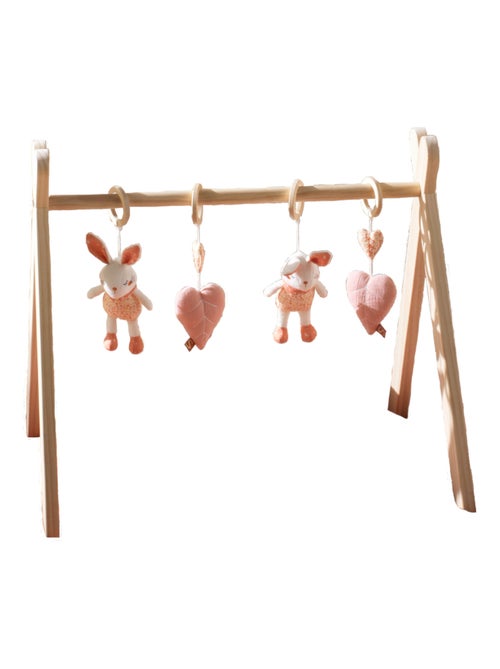 Arche d'éveil bois avec 4 jouets - SAUTHON - Kiabi