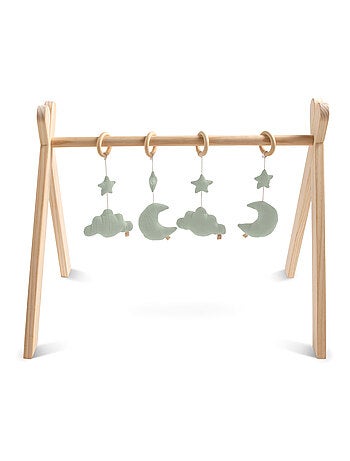 Arche d'éveil bois avec 4 jouets - SAUTHON