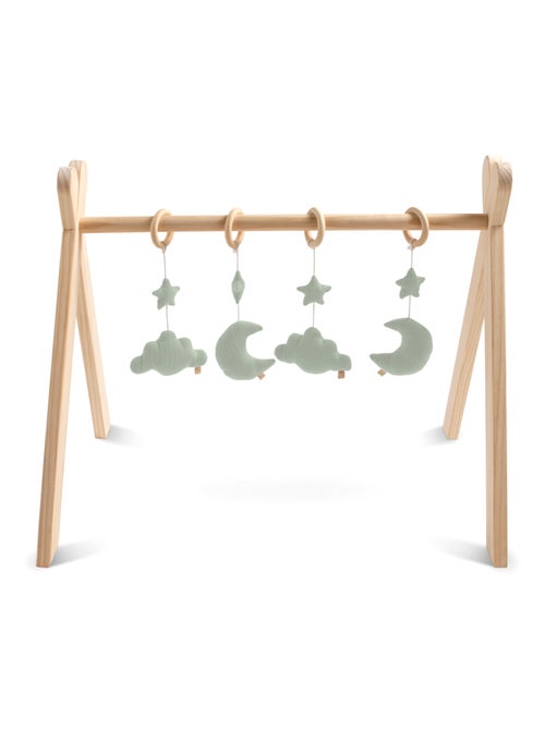 Arche d'éveil bois avec 4 jouets - SAUTHON - Kiabi