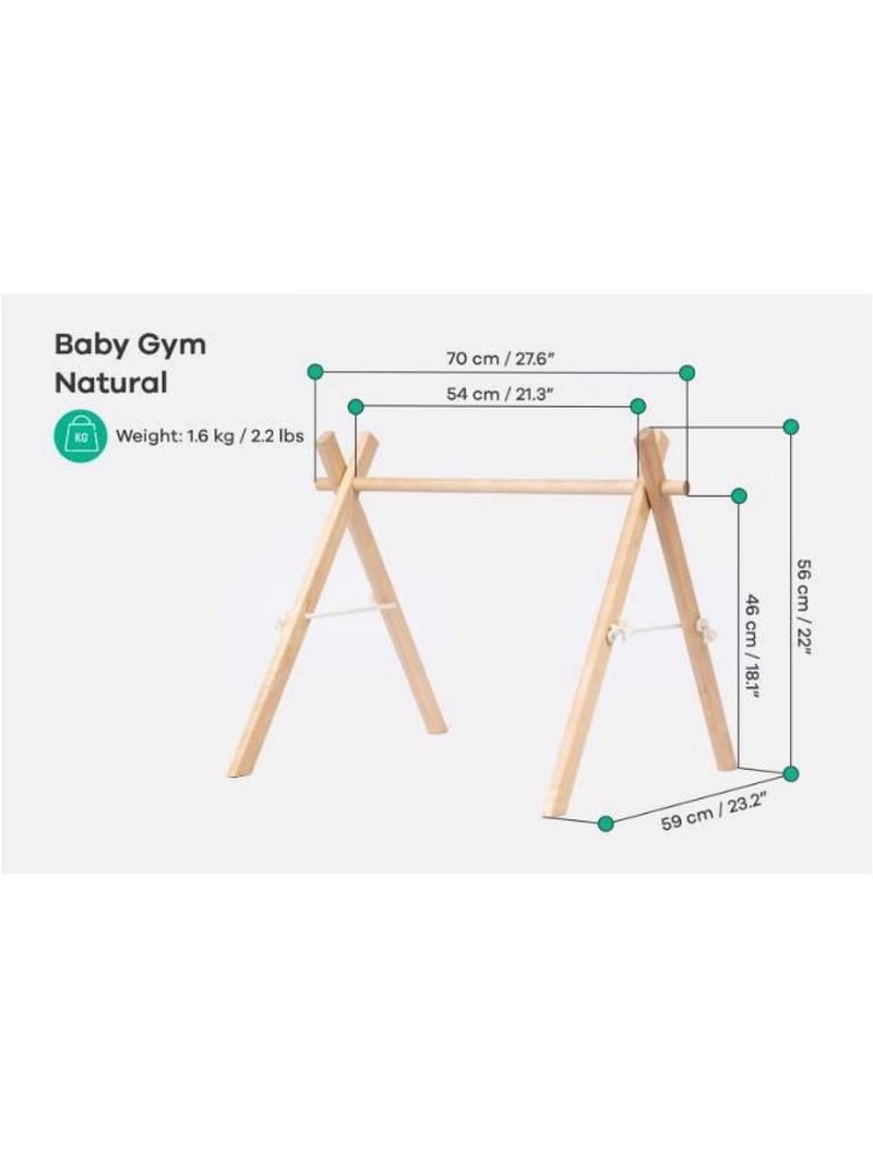 Arche d'éveil en bois bébé Beige - Kiabi
