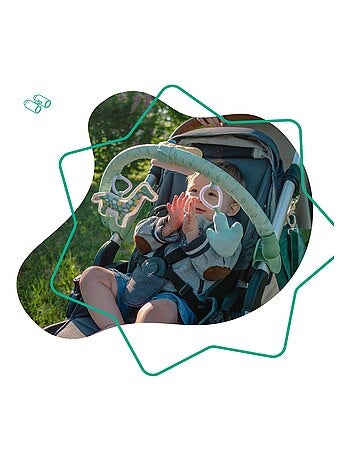 Arche d'éveil et d'activités universelle, 3 jouets sensoriels 'Badabulle'