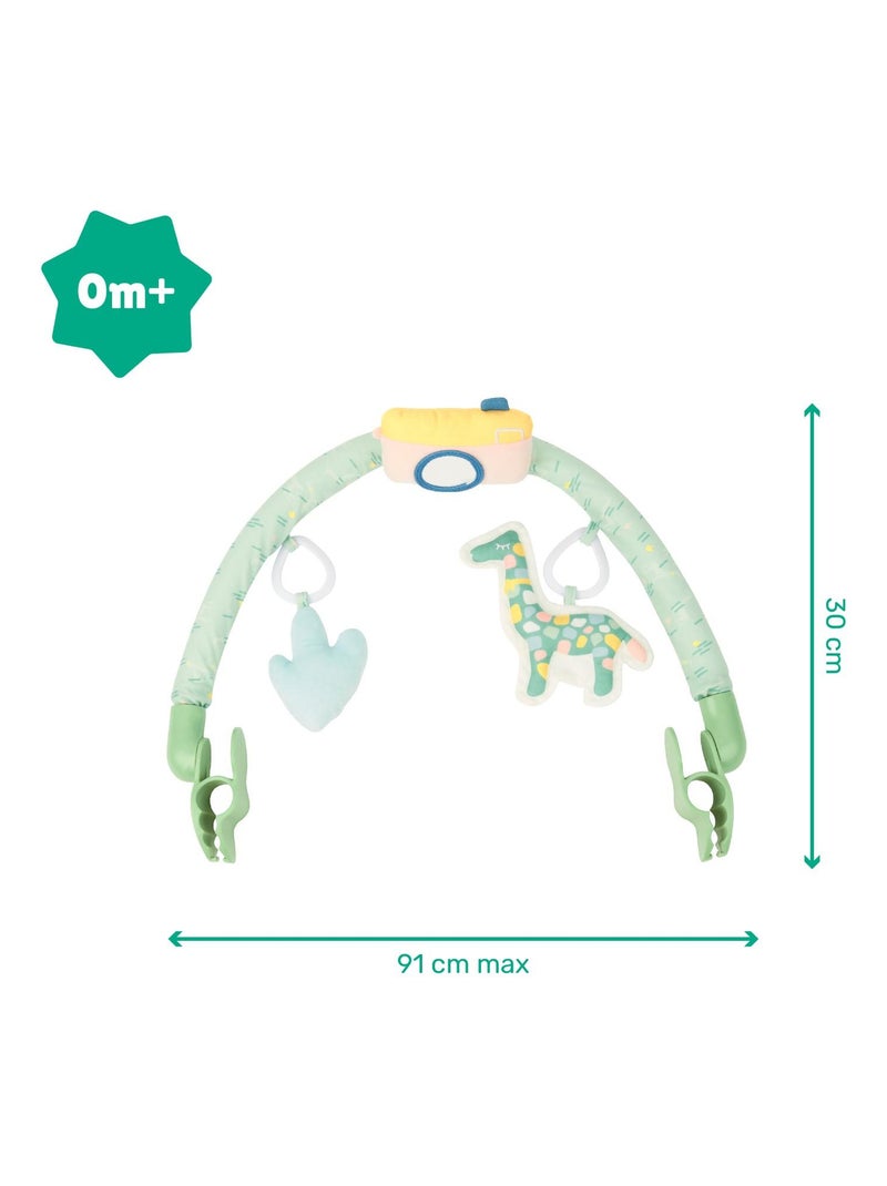 Arche d'éveil et d'activités universelle, 3 jouets sensoriels 'Badabulle' Vert - Kiabi