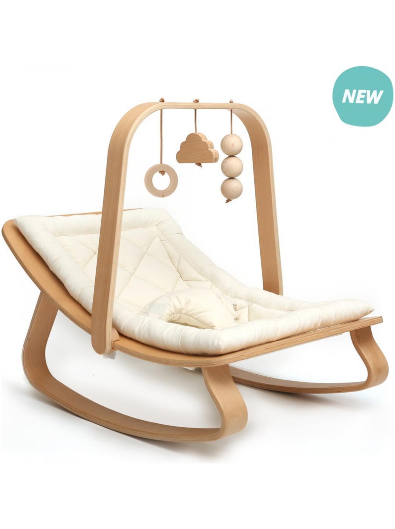 Arche d'éveil (Hêtre) pour LEVO avec jouets en bois Beige - Kiabi