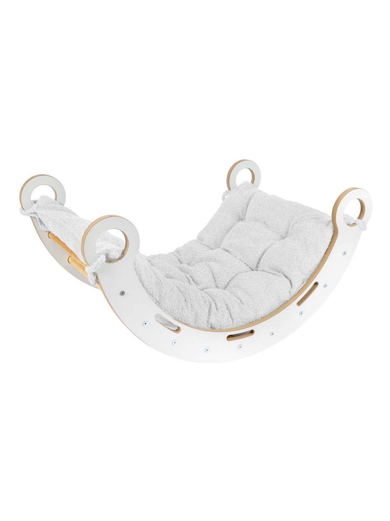 Arche montessori – Rocker Montessori avec coussin Blanc - Kiabi