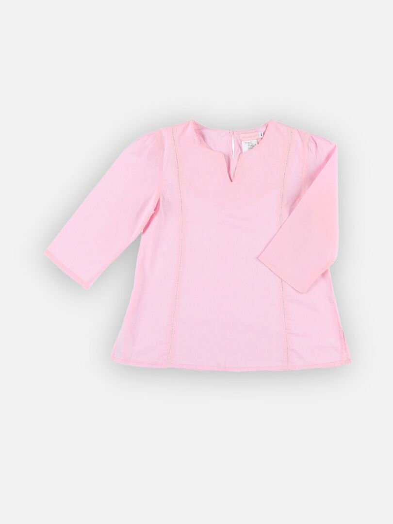 Ensemble Bébé Absorba - Tunique Et Pantalon Rose 3 Mois, 100% Coton, Neuf Avec étiquettes