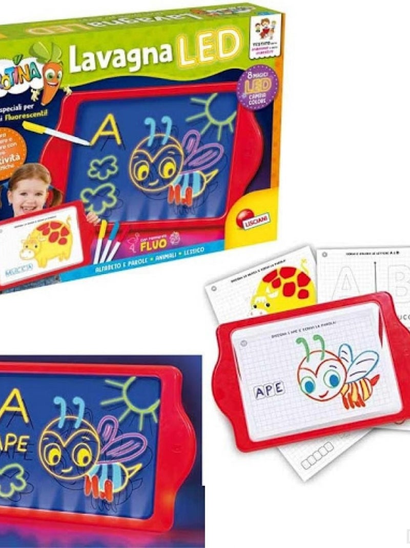 Ardoise Magique Et Lumineuse Led Carotina - Lisciani Multicolore - Kiabi