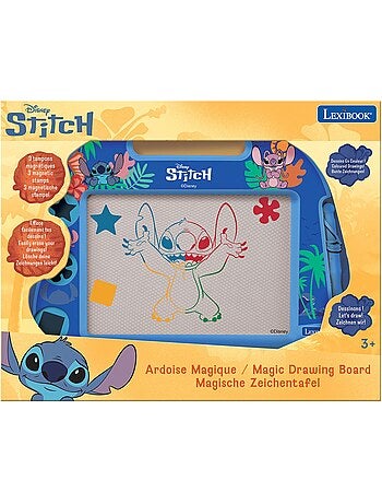 Ardoise magique stitch format a5 avec accessoires magnétiques pour dessiner en couleurs