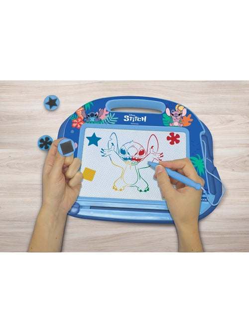 Ardoise magique stitch format a5 avec accessoires magnétiques pour dessiner en couleurs - Kiabi Ardoise magique stitch format a5 avec accessoires magnétiques pour dessiner en couleurs - Kiabi