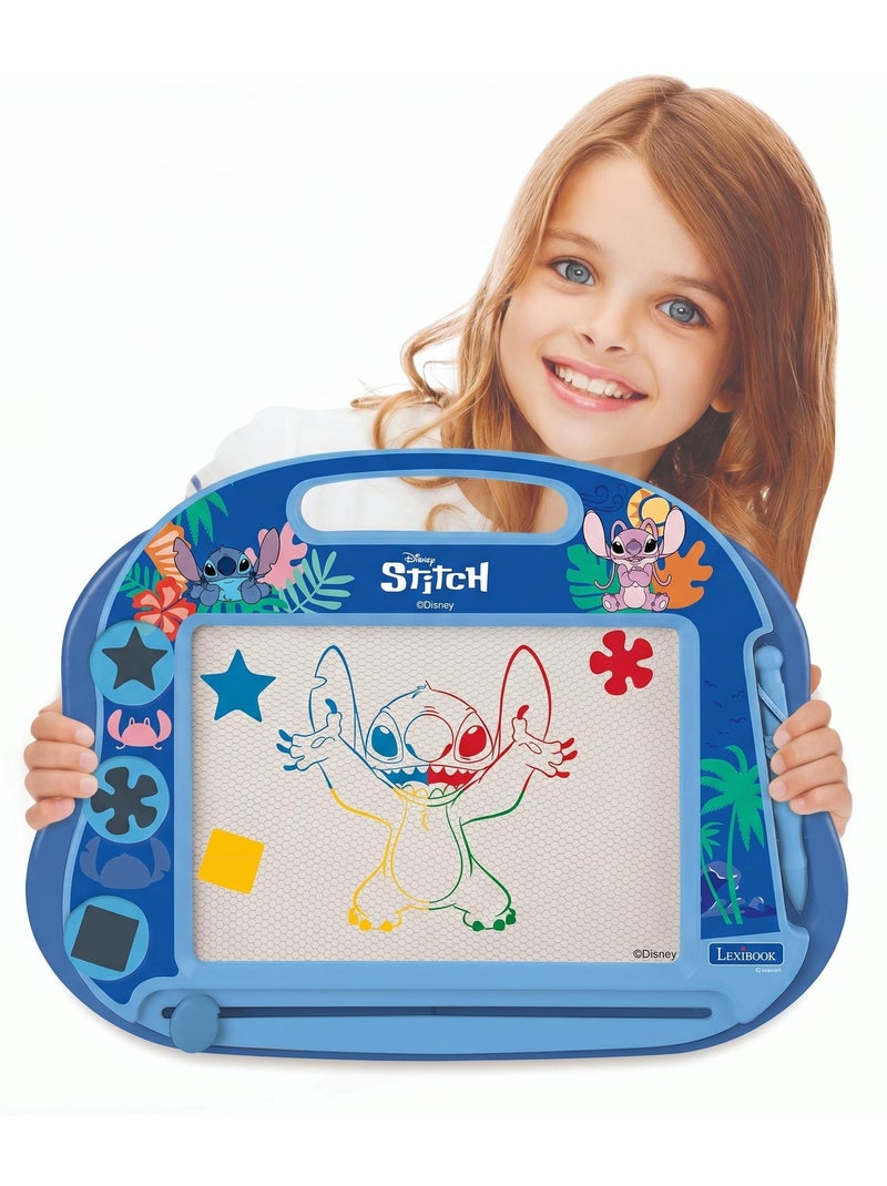 Ardoise magique stitch format a5 avec accessoires magnétiques pour dessiner en couleurs N/A - Kiabi