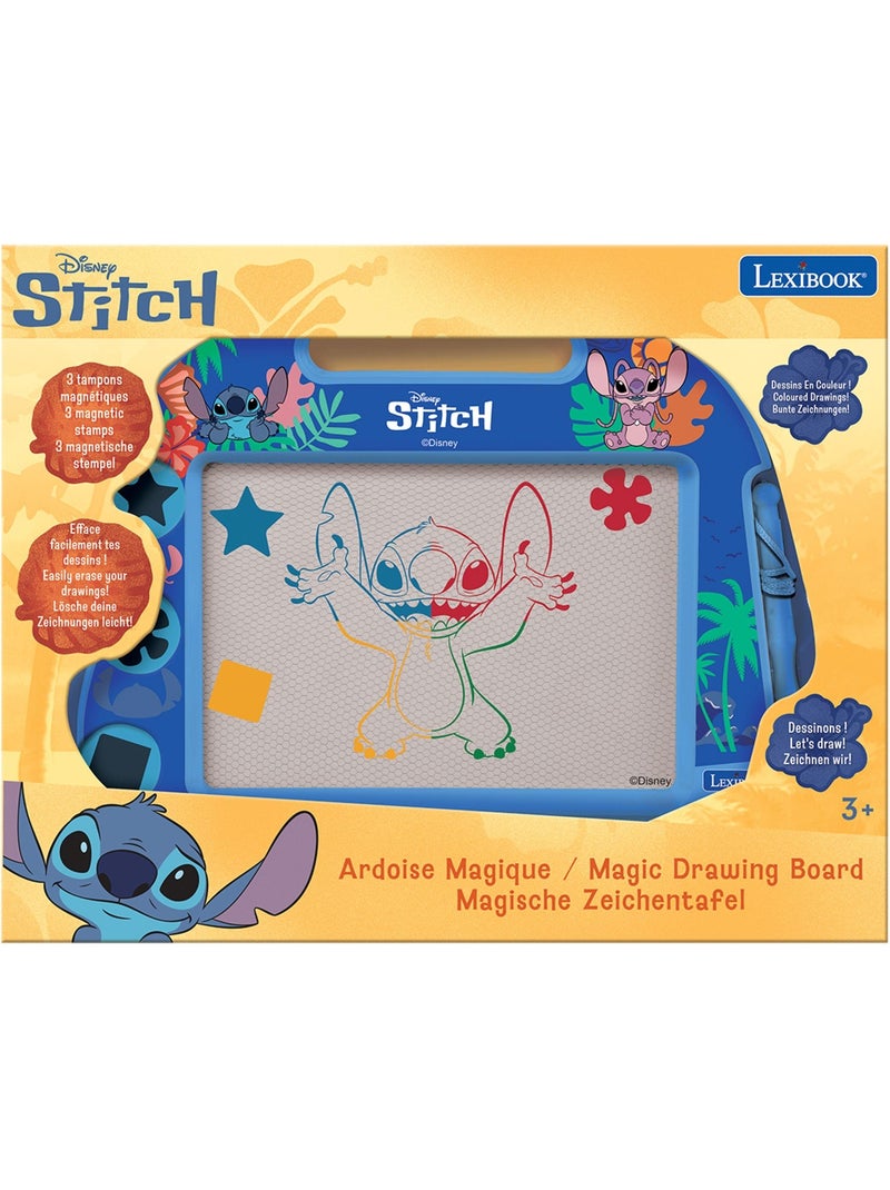 Ardoise magique stitch format a5 avec accessoires magnétiques pour dessiner en couleurs N/A - Kiabi