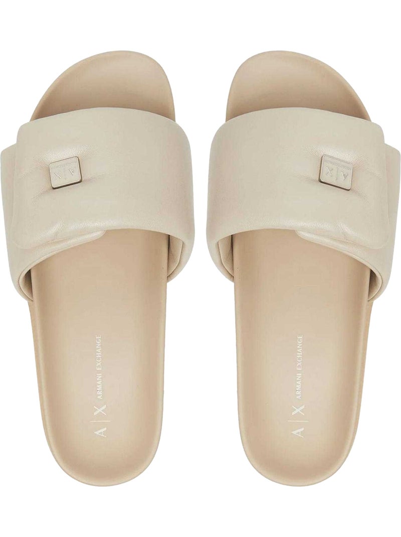 Armani Exchange - Claquettes Beige - Kiabi