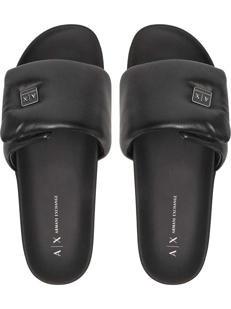 Armani Exchange - Claquettes Noir - Kiabi