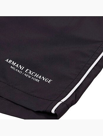 Armani Exchange - Short de bain motif/style Passepoil contrasté