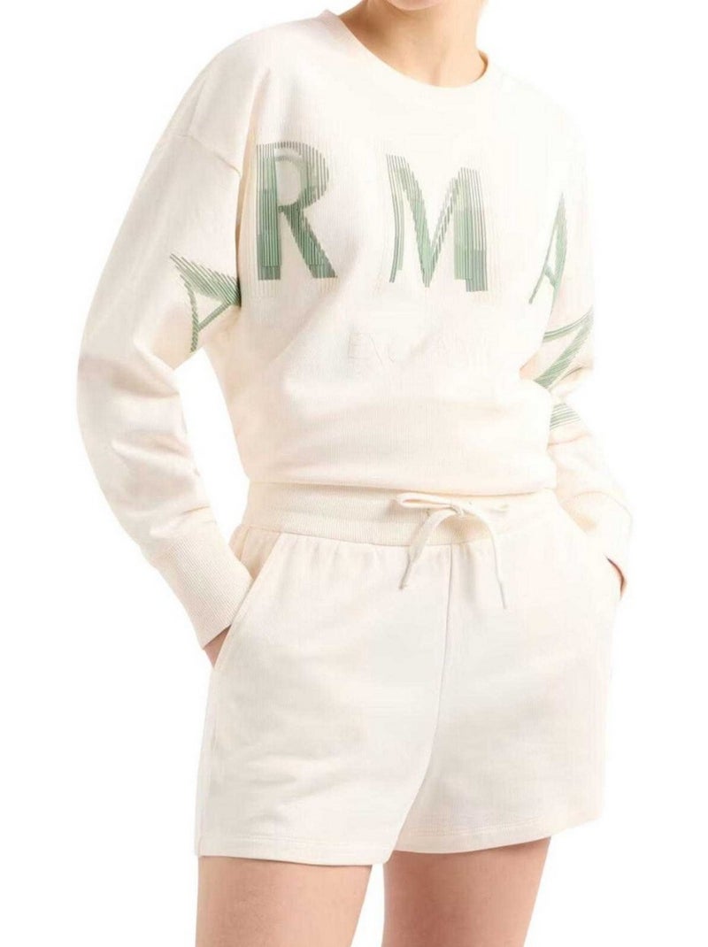 Armani Exchange - Short motif/style logo Crème - Kiabi