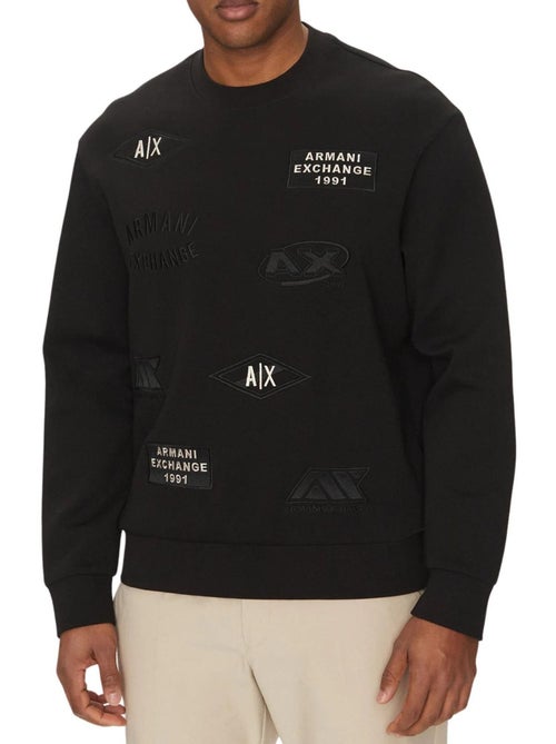 Armani Exchange - Sweat motif/style Logo répété - Kiabi