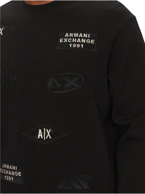 Armani Exchange - Sweat motif/style Logo répété - Kiabi