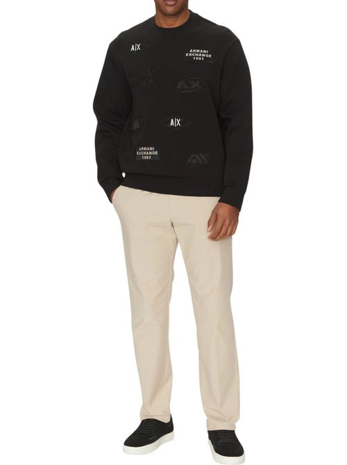 Armani Exchange - Sweat motif/style Logo répété - Kiabi