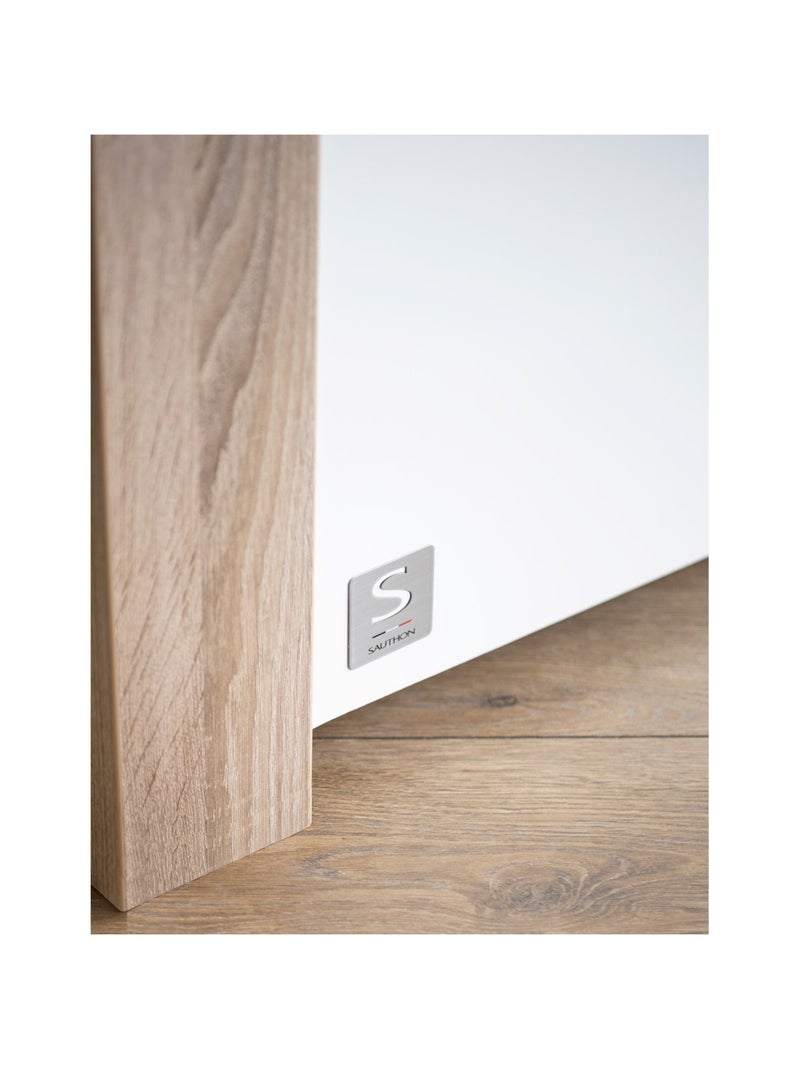 Armoire 2 portes - SAUTHON Blanc Marron - Kiabi