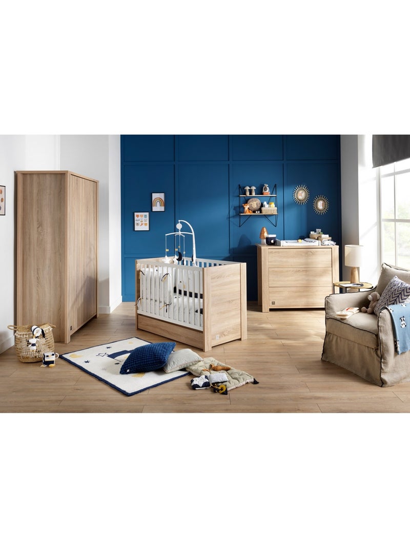 Armoire 2 portes - SAUTHON Marron - Kiabi