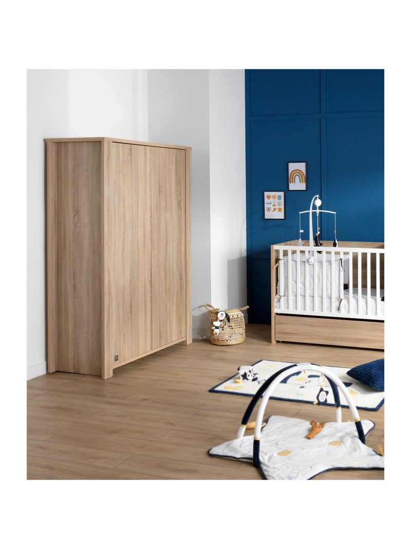 Armoire 2 portes - SAUTHON Marron - Kiabi