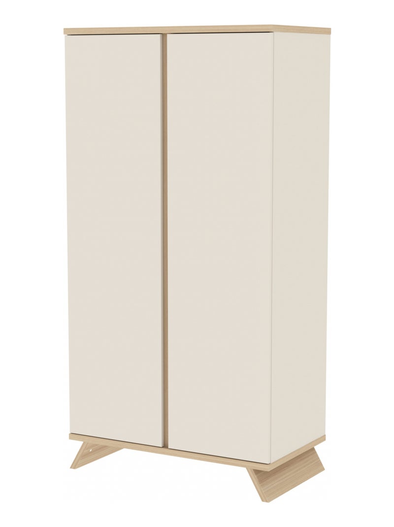 Armoire 2 Portes - SIENNA Blanc cassé - Kiabi