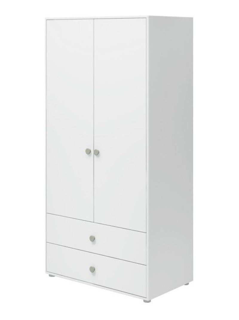Armoire 2 portes + 2 tiroirs Vert - Kiabi