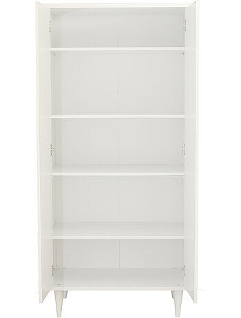 Armoire 2 portes avec étagères et penderie - ouverture push - SAUTHON