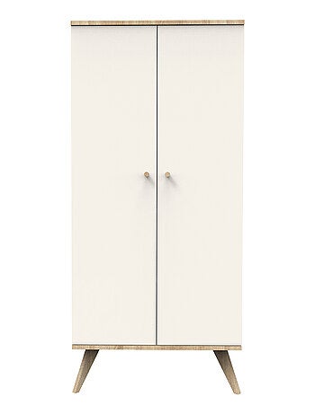 Armoire 2 portes avec pieds bois - SAUTHON