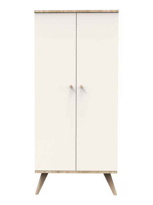 Armoire 2 portes avec pieds bois - SAUTHON - Kiabi