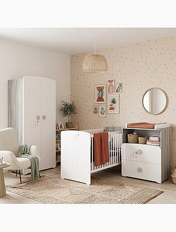 Armoire 2 portes bébé en bois - BABYPRICE