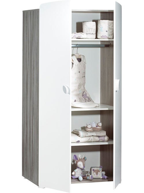Armoire 2 portes bébé en bois - BABYPRICE - Kiabi