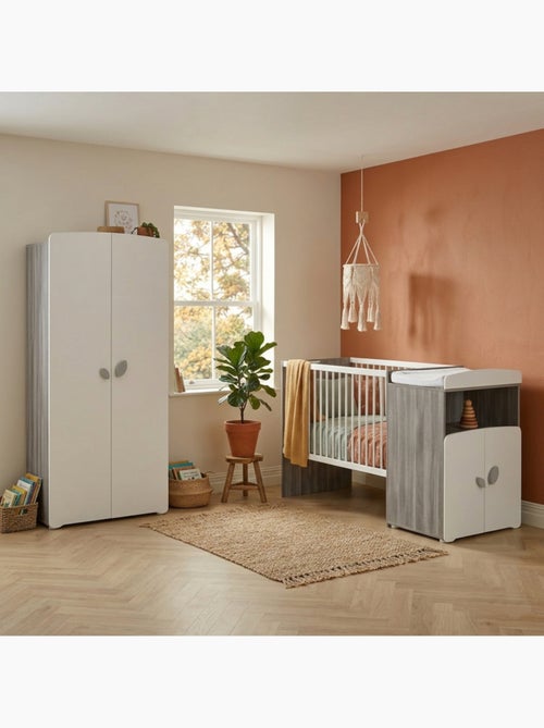 Armoire 2 portes bébé en bois - BABYPRICE - Kiabi