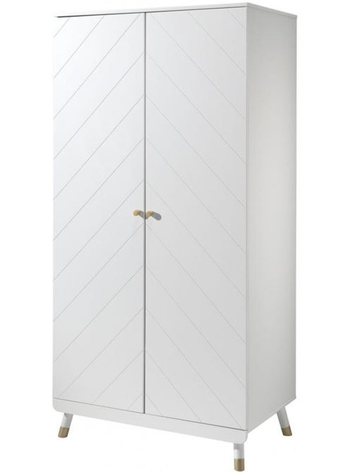 Armoire 2 portes billy he 100x200x59cm - Kiabi Armoire 2 portes billy he 100x200x59cm - Kiabi